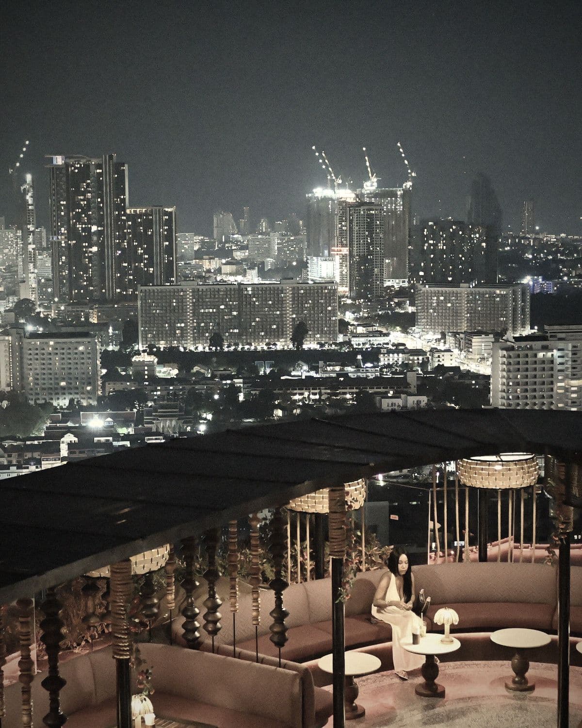 Rooftop at night